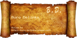 Buro Delinke névjegykártya